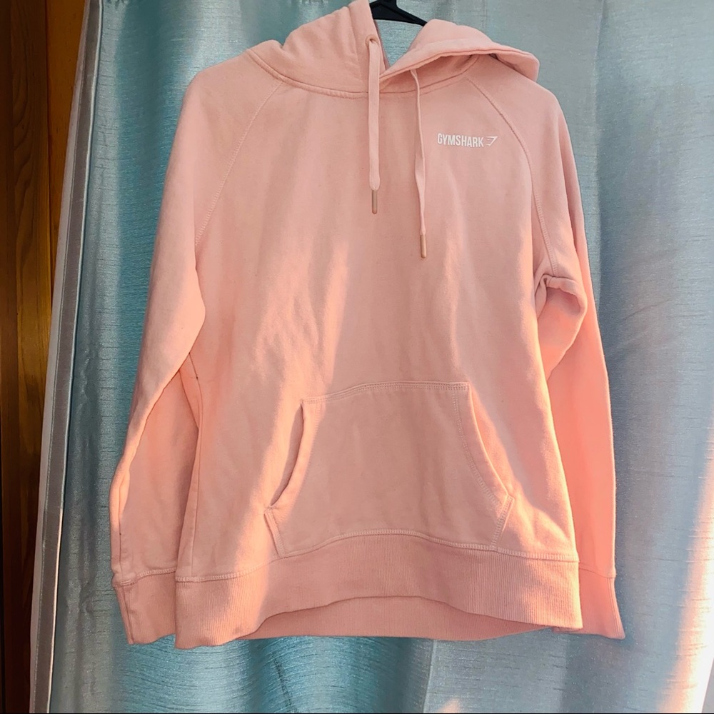pink gymshark hoodie